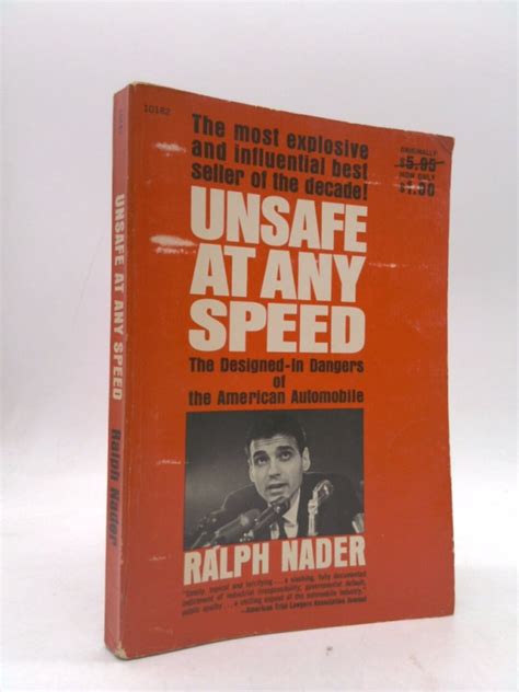 Unsafe at Any Speed by Ralph Nader - Etsy