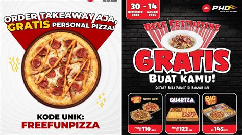 Promo Pizza Hut Delivery Januari Dapatkan Gratis Personal Pizza