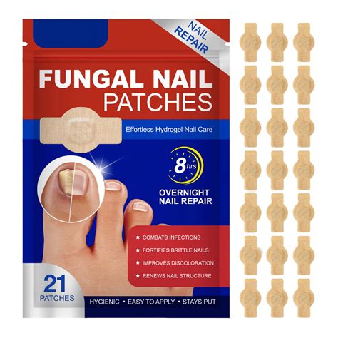 Fungal Toenail Patches 21pcs - Effortless Hydrogel Nail Care, 8H