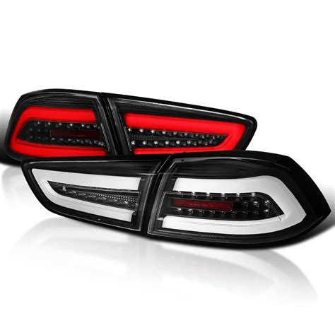 Buy SPEC D TUNING Black Housing Clear Lens LED Bar Tail Lights