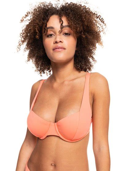 Beach Classics D Cup Underwired Bikini Top For Women Roxy