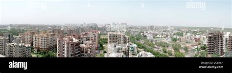 Panoramic skyline of Gurgaon, Haryana, India Sector 54 55 Stock Photo ...