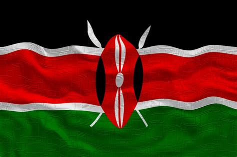 Premium Photo | National flag of Kenya Background with flag of Kenya