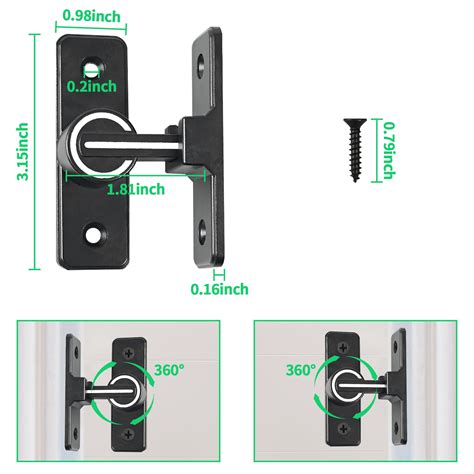 Snapklik Degree Barn Door Lock Barn Sliding Barn Door Latch