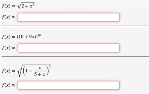 Solved Use The Linear Approximation Chegg