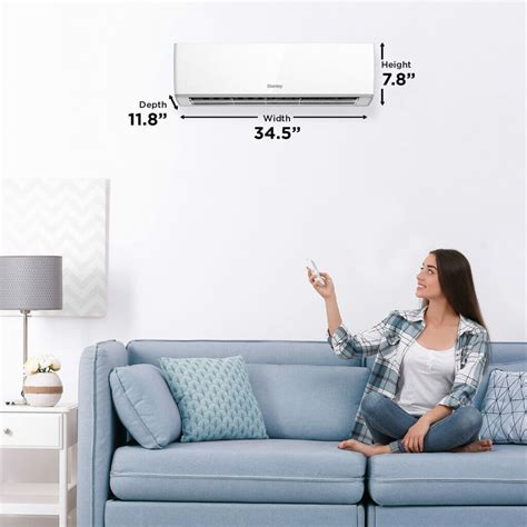 Danby Btu Mini Split Ac With Heat Pump In White Das Gbhwdb