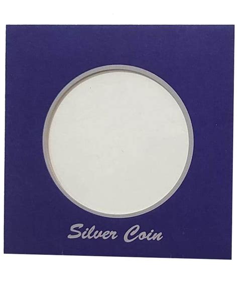 Plain Blue 4mm Silver Coin Packing Card Size 3x3 Inch At Rs 10piece