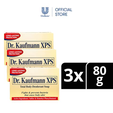 Dr Kaufmann Xps Total Body Deodorant Sulfur Bar Soap 80g X3 Shopee