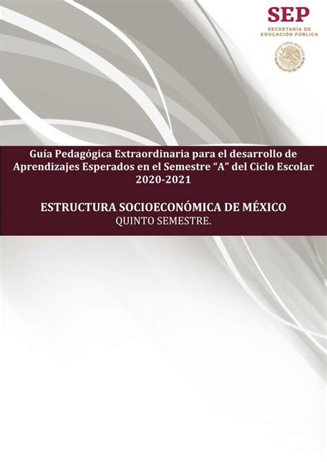 Pdf Estructura SocioeconÓmica De MÉxico Pdfslidenet