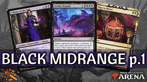 Mono Black Midrange Part 1 MTG Arena Explorer BO3 March Of