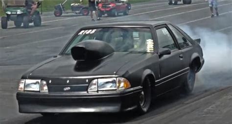 Slammed Fox Body Mustang Pulling 8 Second Passes Hot Cars