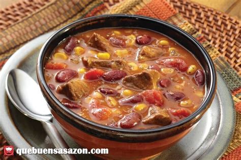 Sopa De Frijoles Con Carne Receta Casera