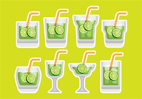 Caipirinha Icons 120217 Vector Art At Vecteezy