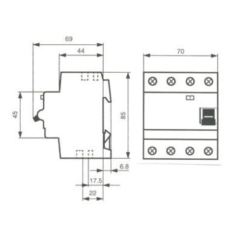 ABB 4P 63A 30MA AC TYPE RESIDUAL CURRENT CIRCUIT BREAKER