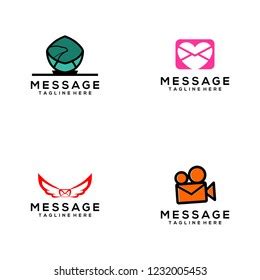 Message Logo Vector Stock Vector (Royalty Free) 1232005453 | Shutterstock