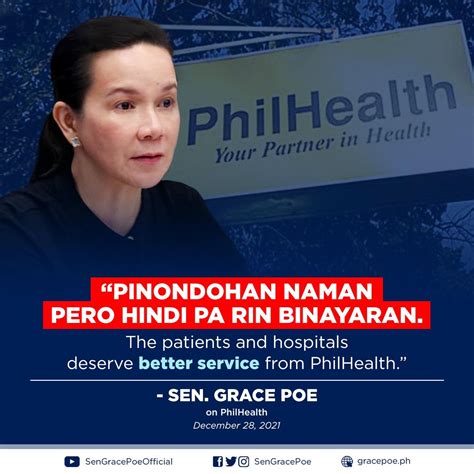 Poe To Philhealth Address Unpaid Claims Sinag Ng Bayan News