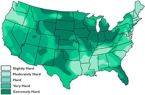 Hard Water Areas in the United States