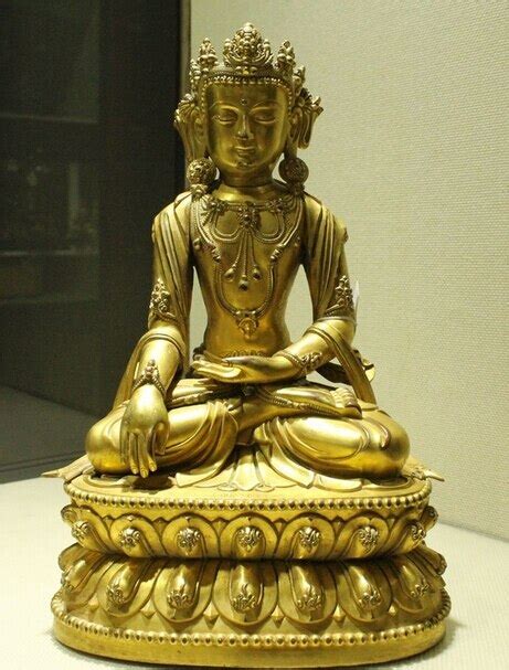 Wholesale Factory Tibet Buddhism Bronze Gold Gilt Shakyamuni Amitabha