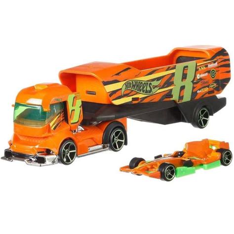 Caminh O De Transporte Hot Wheels Big Rig Heat Mattel Caminh Es Motos E Nibus De