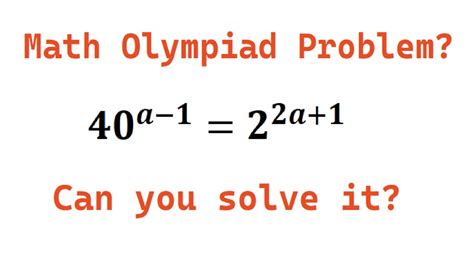 Quiz No 23 Math Olympiad Nice Exponential Problem How To Solve