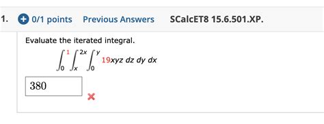 Solved Points Previous Answers Scalcet Chegg