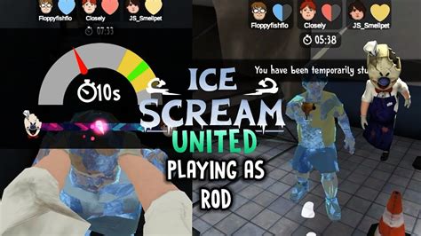 I Played As Rod In Ice Scream United Multiplayer YouTube