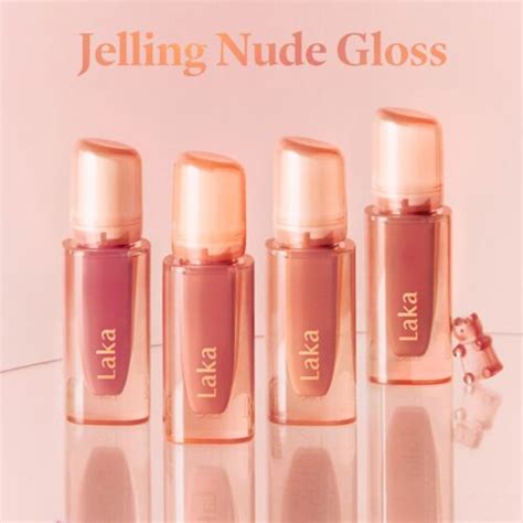 LAKA Jelling Nude Gloss 4 5g Natural Nude 4 Colors Vegan NEW K Beauty