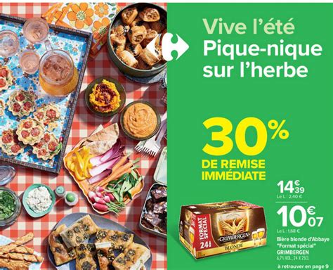 Promo Bi Re Grimbergen Blonde D Abbaye Format Sp Cial De Remise Imm Diate Chez Carrefour