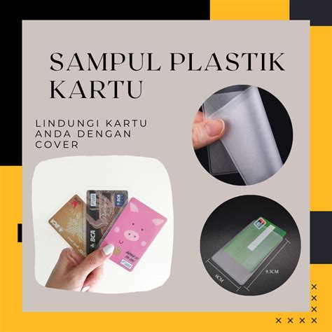 Jual Sampul Plastik Kartu Sampul Doff Kartu Atm Sim Ktp Flazz