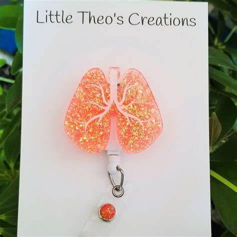 Rt Personalized Badge Reel Respiratory Therapist Gifts Etsy