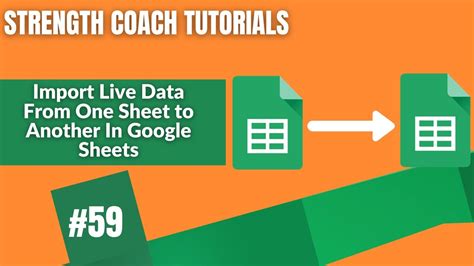 Import Data From One Google Sheet To Another Strength Coach Tutorials