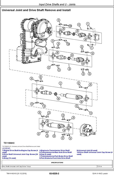 John Deere 524K II SN F677549 4WD Loader Repair Technical Service