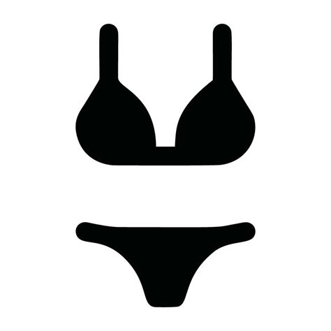 bikini icono sencillo ilustración de bikini vector icono Vector en Vecteezy