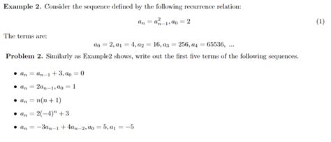 Solved Example 2 Consider The Sequence Defined By The