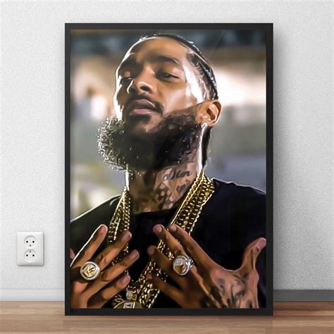 Nipsey Hussle Poster Print Nipsey Art Hip Hop Custom Poster Etsy