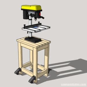 Diy Drill Press Stand Easy Sturdy Functional Saws On Skates