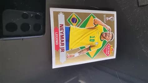 Figurinha Neymar Jr Gold Extra Sticker Panini Copa 2022 Raro à venda em