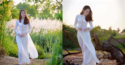 Hot girl Lào bị nhầm tưởng gái Việt khi mặc áo dài Người đẹp Việt Giải Trí