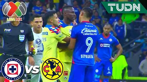 ¡conato De Bronca Quiñones Se Enoja Cruz Azul 2 3 América Ap2023