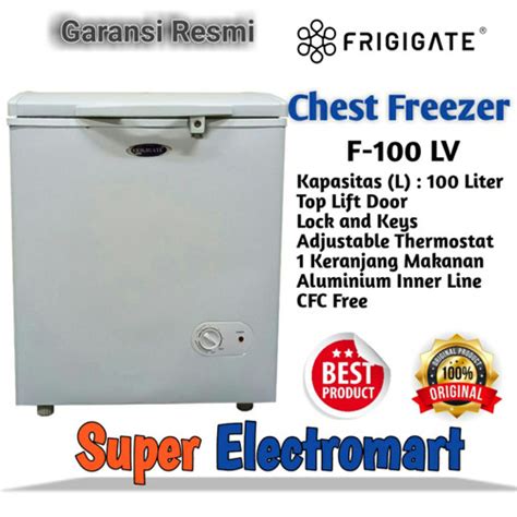 Jual Frigigate F Chest Freezer Box L Lemari Pembeku Liter