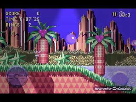 Sonic Cd Gameplay Part Palm Tree Panic My First Video Youtube