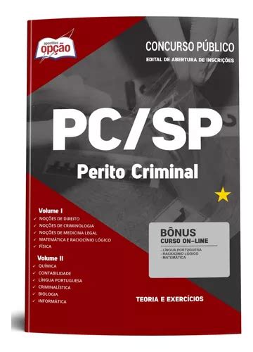 Apostila Perito Criminal Pc Sp Pol Cia Civil De S O Paulo