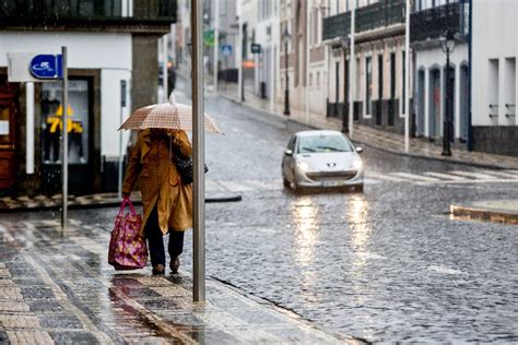 Ipma Eleva Para Laranja Aviso De Chuva Forte No Grupo Central Dos