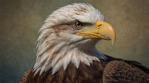 Premium Photo A Close Up Of A Bald Eagle With A Yellow Beak