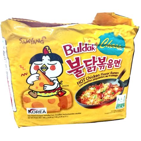 SAMYANG Hot Chicken Ramen Cheese Noodles 5 X 140 G 700 Grams Amazon In Grocery Gourmet Foods