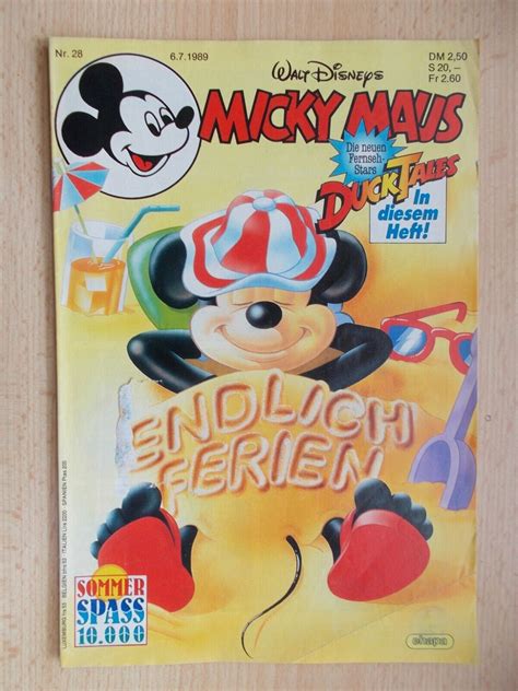 Comics Hefte MICKY MAUS Band Nr 28 1989 Ohne Beilage Walt Disney