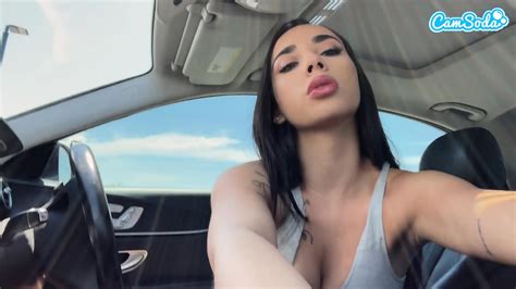 Busty Babe Masturbates In Public Car Park
