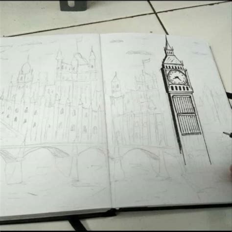 Detail Sketsa Gambar Pemandangan Kota Koleksi Nomer 42