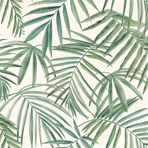 Arthouse Palm Leaves Green Wallpaper Wilko