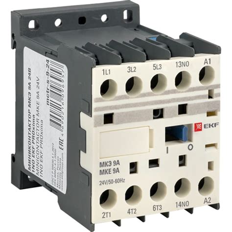 Миниконтактор EKF PROxima МКЭ 9А, 24В, 1NO Mctr-s-9-24 - выгодная цена ...